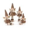 Figurka świąteczna laleczka elf DOLL 15x10x37 brązowy+złoty - obrazek 2