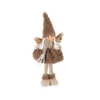 Figurka świąteczna laleczka elf DOLL 15x10x37 brązowy+złoty