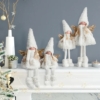 Figurka świąteczna laleczka elf DOLL 15x10x37 kremowy+złoty - obrazek 2