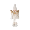 Figurka świąteczna laleczka elf DOLL 15x10x37 kremowy+złoty