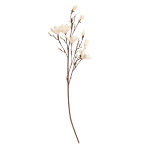 Gałązka KWIAT MAGNOLII 110cm różowy+brązowy