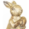 Figurka KRÓLIK 30,5x13x15 złoty - obrazek 3