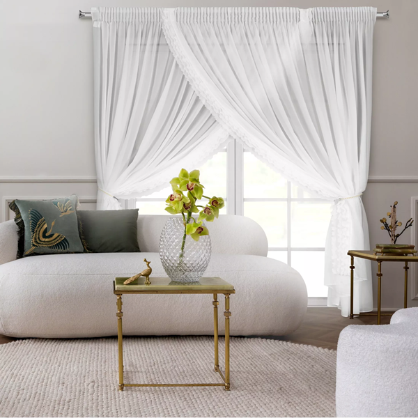 Firana gotowa LUISA I 400x250 biały - obrazek 3