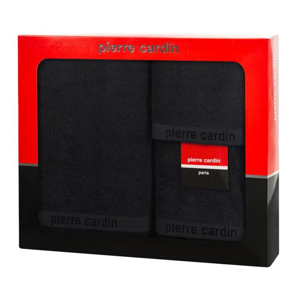 Komplet ręczników PIERRE CARDIN EVI czarny - obrazek 2